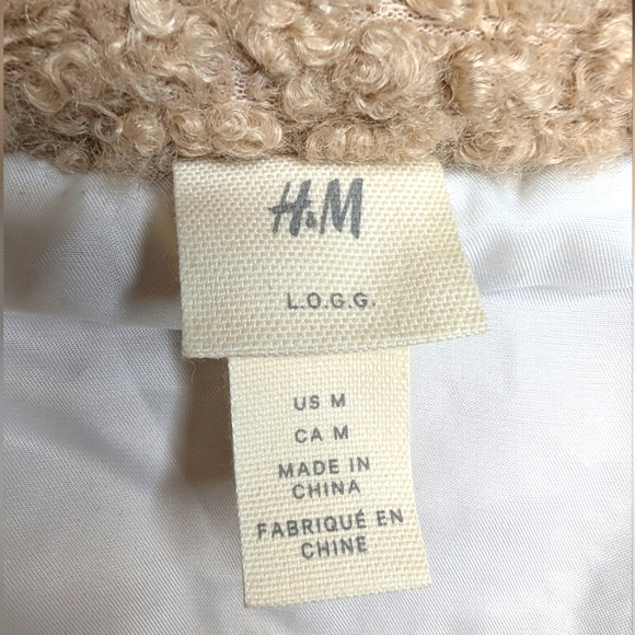 H&M Shearling Teddy Bear Jacket size M - Picture 4 of 6